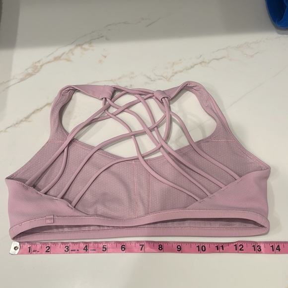 Lululemon Free To Be Ribbed Bra Pink Peony - Picture 7 of 8